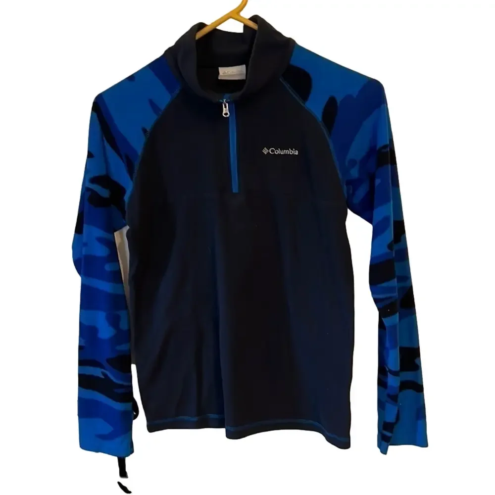 𝅺Columbia  Unisexual pullover fleece with zipper neck Large